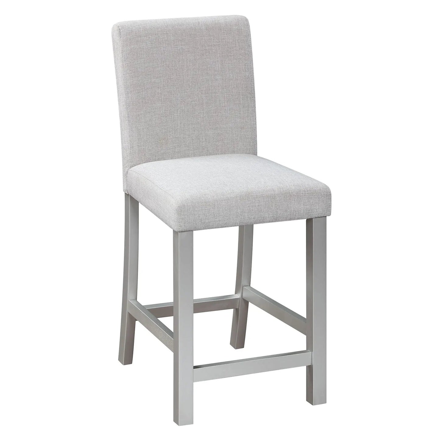 Gray upholstered counter-height dining chair with metal legs by Unique Piece Furniture on Tampa Home & Garden Store