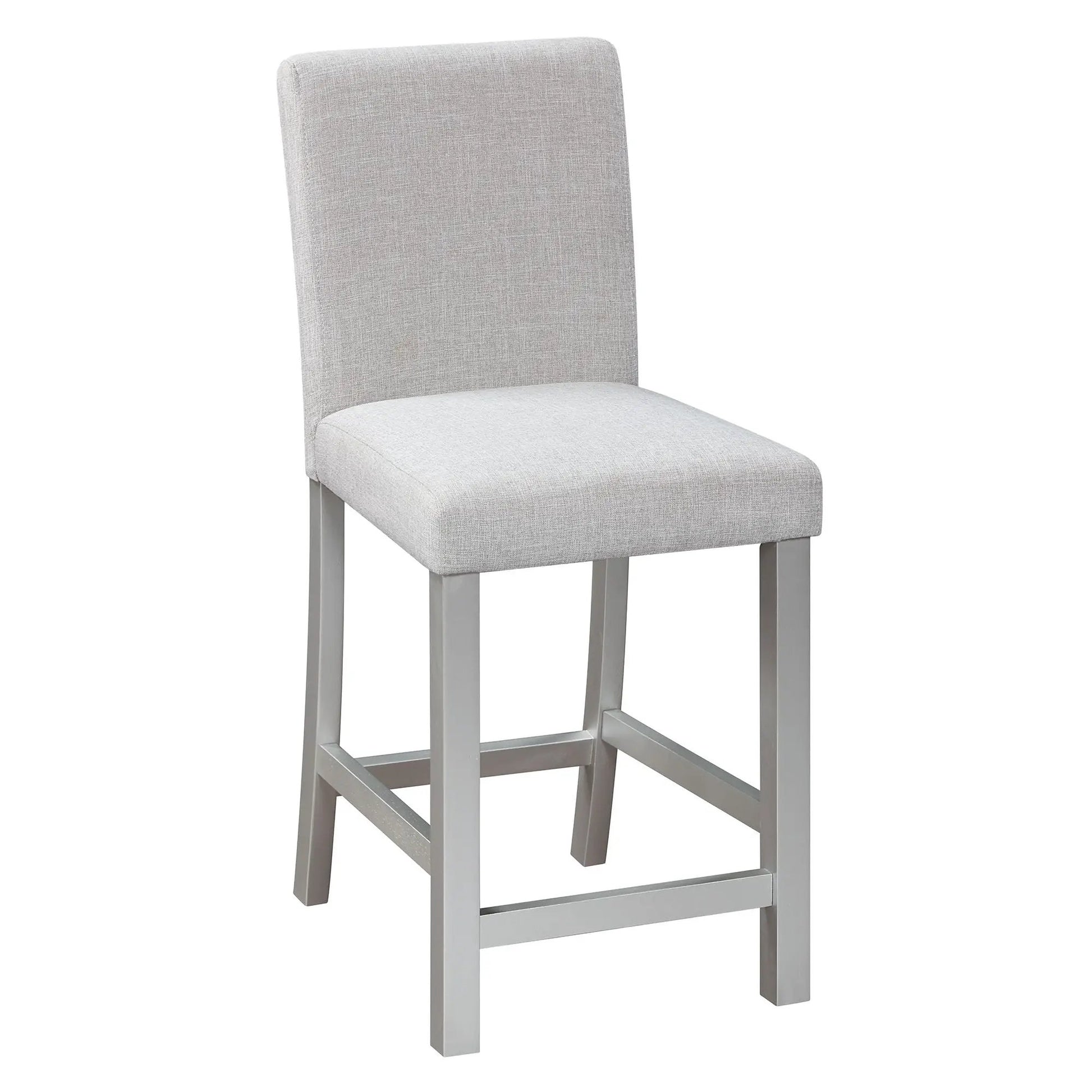 Gray upholstered counter-height dining chair with metal legs by Unique Piece Furniture on Tampa Home & Garden Store