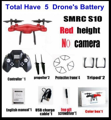 Red FPV quadcopter drone kit with controller and USB charger on Tampa Home & Garden Store