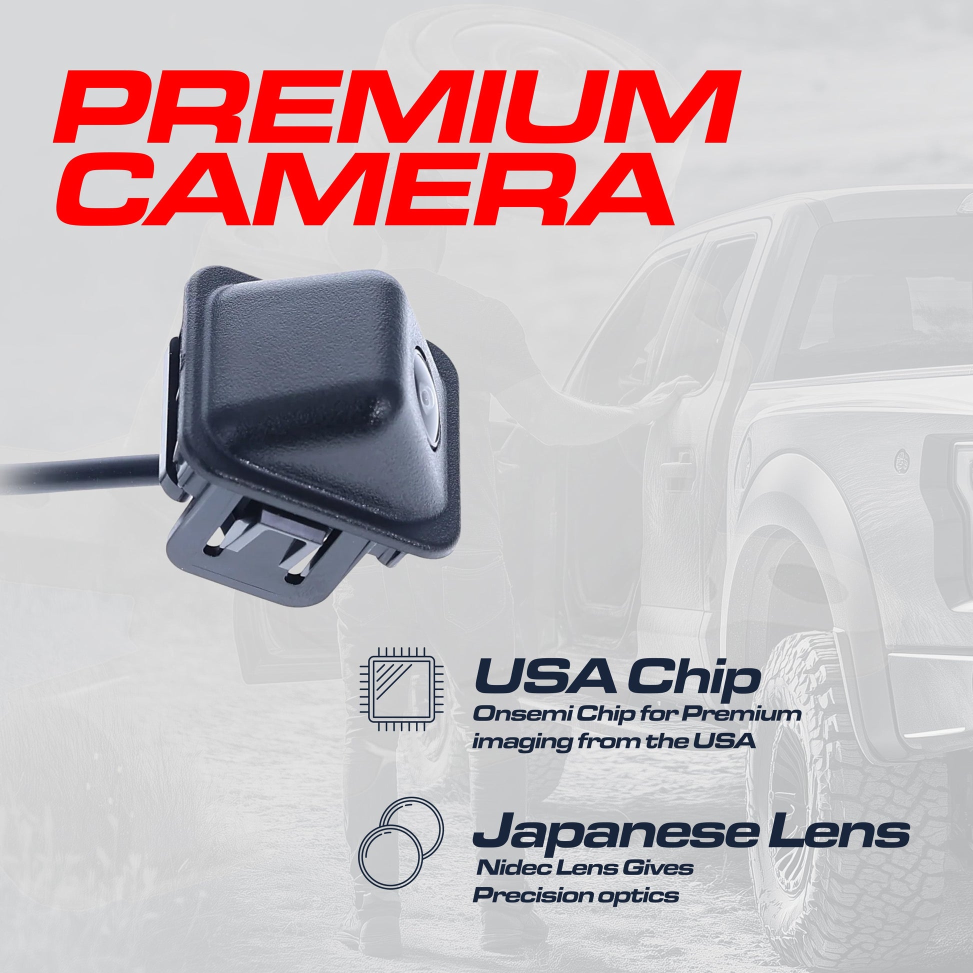 OEM replacement backup camera Master Tailgaters for Chevrolet Impala 2014–2020, black housing on Tampa Home & Garden Store