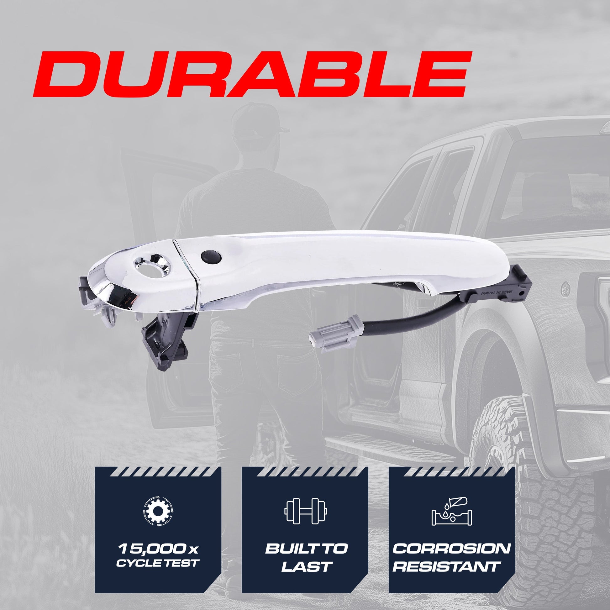 Master Tailgaters chrome exterior door handle for Nissan Cube/Juke/Versa, front-left keyhole on Tampa Home & Garden Store