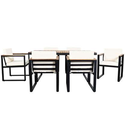 Seven Piece Outdoor Dining Table and Chair Set