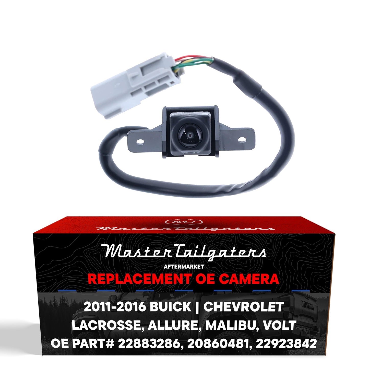 Backup camera Master Tailgaters OEM replacement with harness for Buick Lacrosse and Malibu/Volt on Tampa Home & Garden Store
