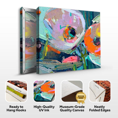Canvas Print Chromatic Pulse, 3-panel abstract colorful artwork by Tailored Canvases on Tampa Home & Garden Store