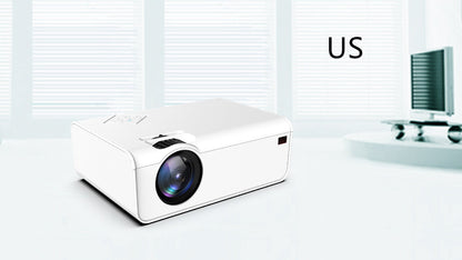 Home Office Android Smart HD Micro Joy Projector, white compact projector with large front lens on Tampa Home & Garden Store