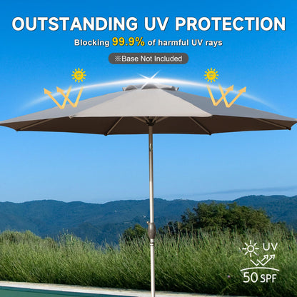 9 Foot Patio Umbrella With Crank And Tilt Option