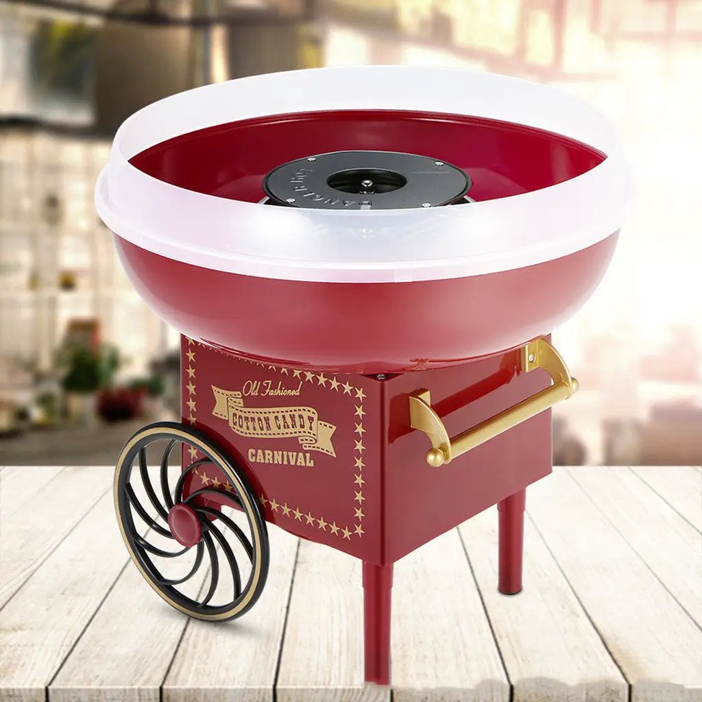 Cotton candy machine red carnival stand with white rim bowl FLIPSTYLEZLLC on Tampa Home & Garden Store