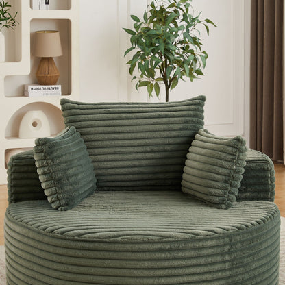 Modern single sofa with a backrest pillow