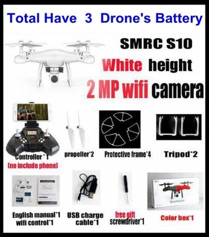 Sell My Stuff SMRC S10 white quadcopter with 2 MP wifi camera, controller, frame, USB cable on Tampa Home & Garden Store