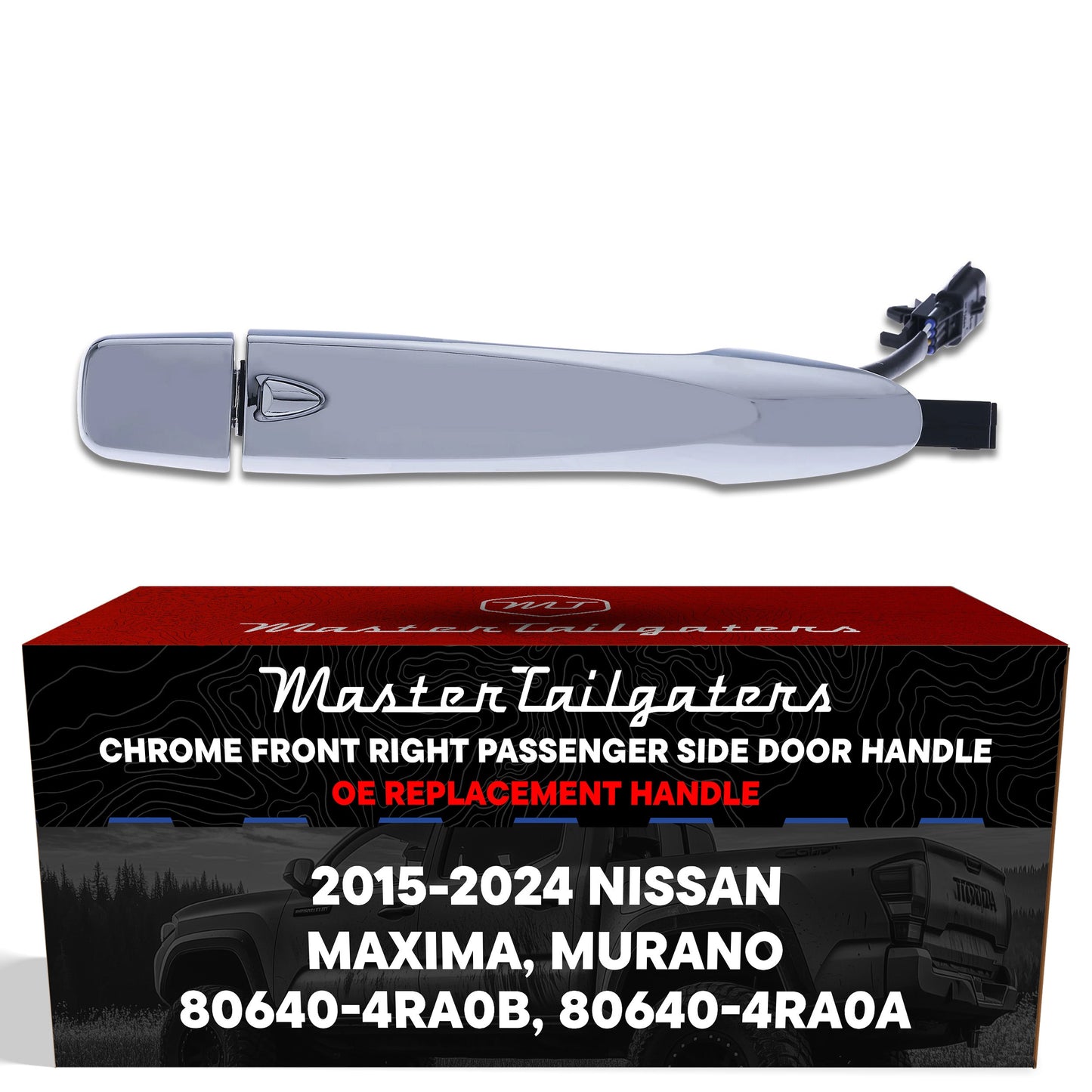 Exterior chrome door handle for Nissan Maxima/Murano, front right passenger Master Tailgaters on Tampa Home & Garden Store