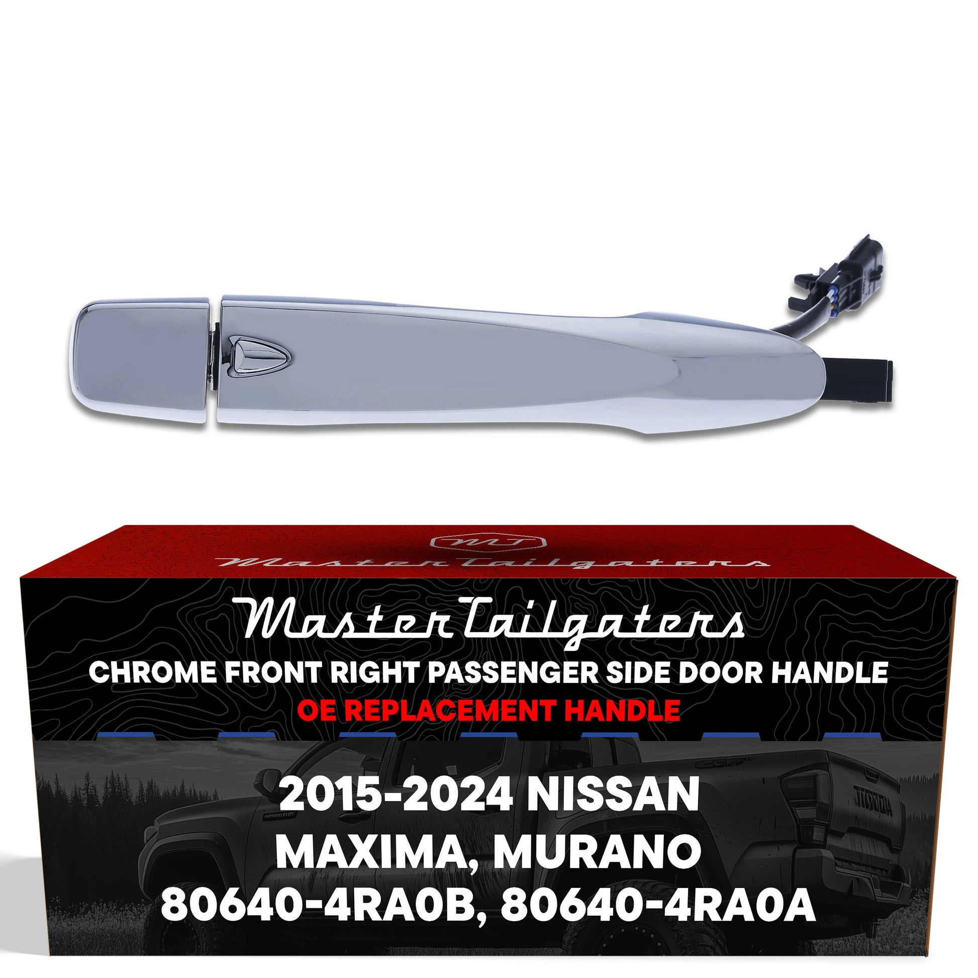 Exterior chrome door handle for Nissan Maxima/Murano, front right passenger Master Tailgaters on Tampa Home & Garden Store