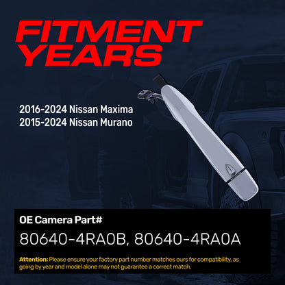 Exterior chrome door handle replacement for Nissan Maxima/Murano front right side w/o keyhole cover on Tampa Home & Garden Store