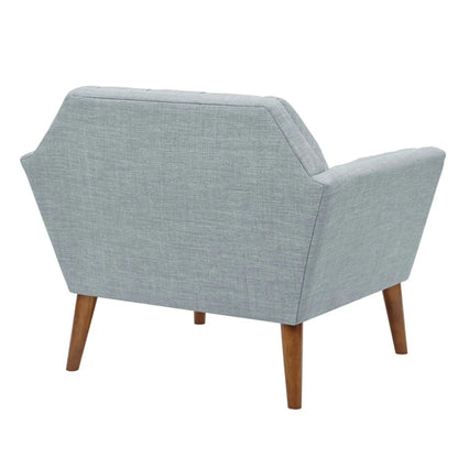Lounge Chair With Button Tufting Mid Century