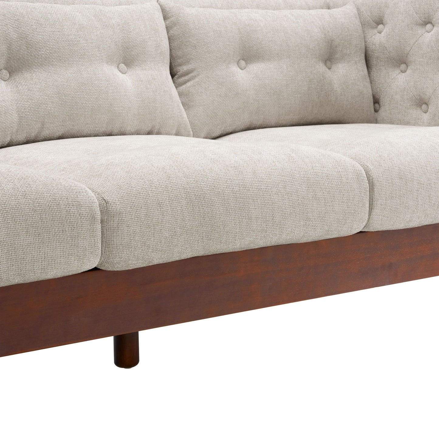 Luxurious Tufted Upholstered Living Room Sofa