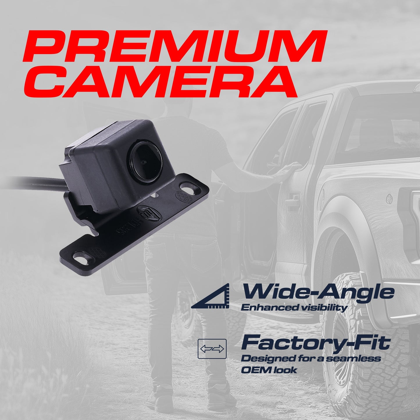 Backup camera OEM by Master Tailgaters for Honda Accord 2008-2012, wide-angle black housing on Tampa Home & Garden Store