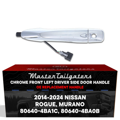 Chrome exterior door handle front left with keyhole for Nissan Murano/Rogue Master Tailgaters on Tampa Home & Garden Store