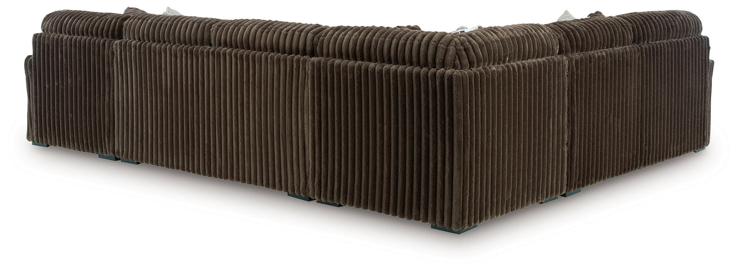 Midnight Madness Sectional and Jumbo Corduroy