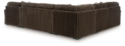 Midnight Madness Sectional and Jumbo Corduroy
