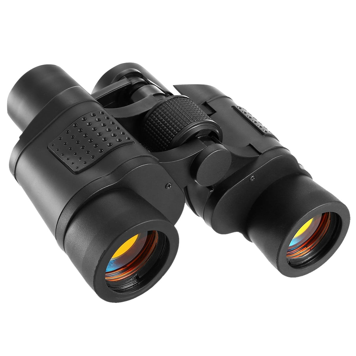 Portable HD binoculars with FMC lens, low-light night vision, black with textured grip on Tampa Home & Garden Store