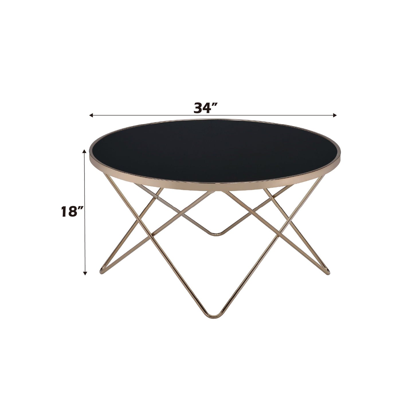 Valora Glass Coffee Table in Smoky Glass Finish