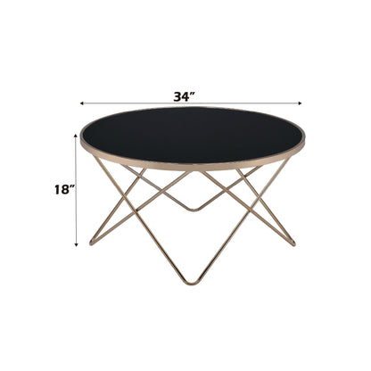 Valora Glass Coffee Table in Smoky Glass Finish