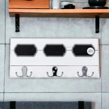 Triple Hang Chalk Coat Hanger and Board Labels