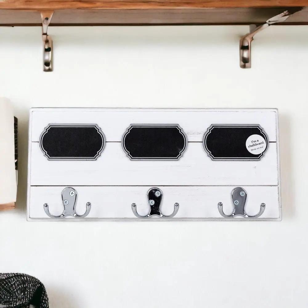 Triple Hang Chalk Coat Hanger and Board Labels