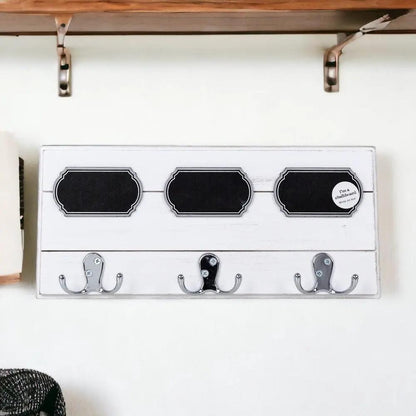 Triple Hang Chalk Coat Hanger and Board Labels