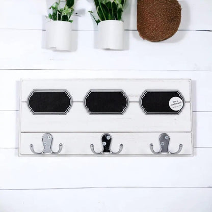 Triple Hang Chalk Coat Hanger and Board Labels