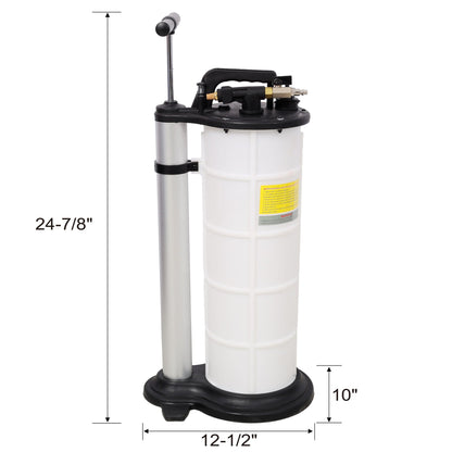Pneumatic manual oil extractor pump, white reservoir, black top by HouseOfZazla on Tampa Home & Garden Store