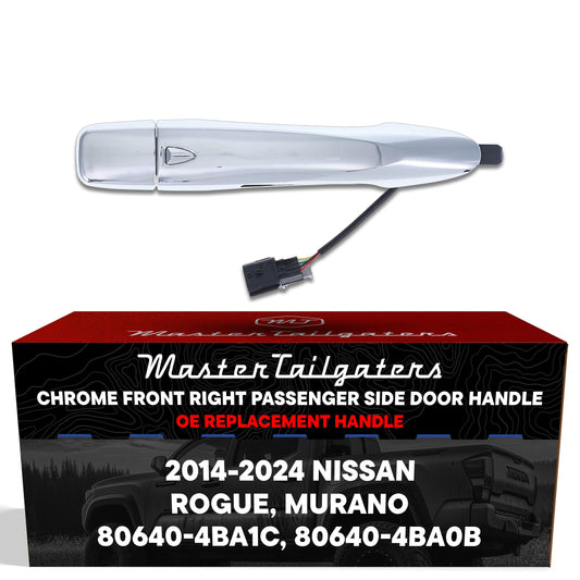 Master chrome exterior door handle front right passenger side for Nissan Murano/Rogue w/o keyhole on Tampa Home & Garden Store