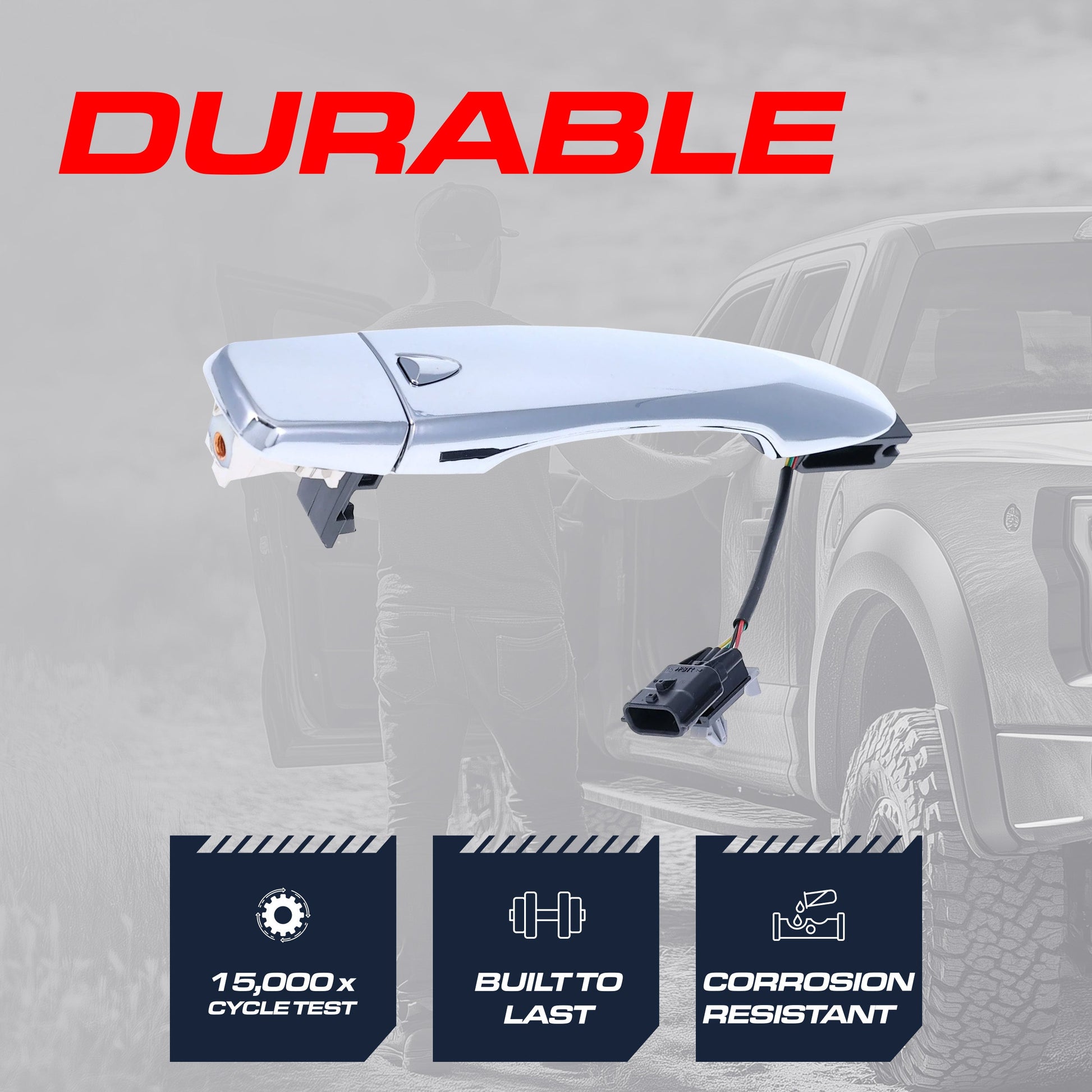 Chrome exterior door handle for Nissan Murano/Rogue front-right passenger side Master Tailgaters on Tampa Home & Garden Store