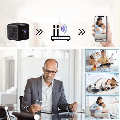 Compact Wireless Security Camera | 1080P HD Video & Night Vision | Indoor Monitoring for Enhanced Safety