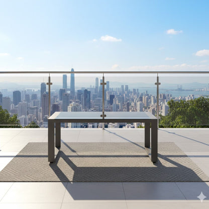 Durable Outdoor Coffee Table and Aluminum Frame