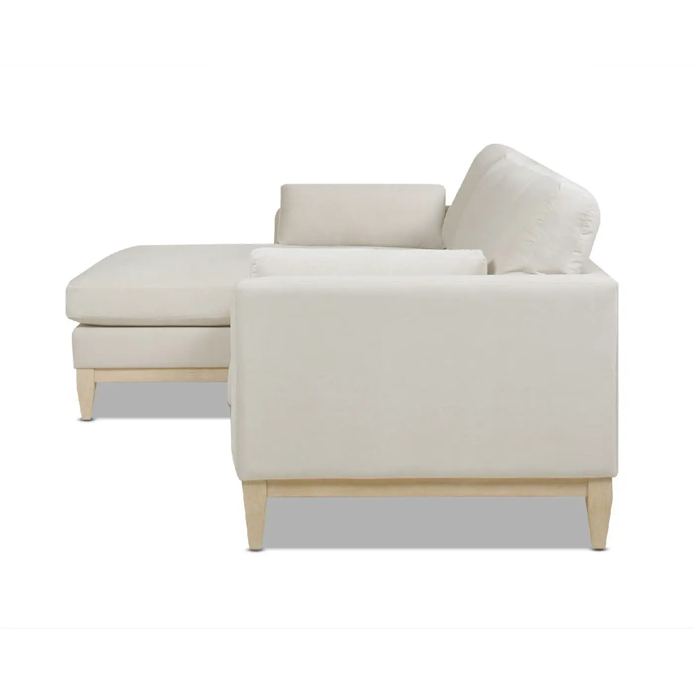 Knox Modern Farmhouse Reversible Chaise Sectional Sofa, beige linen, Unique Piece Furniture on Tampa Home & Garden Store