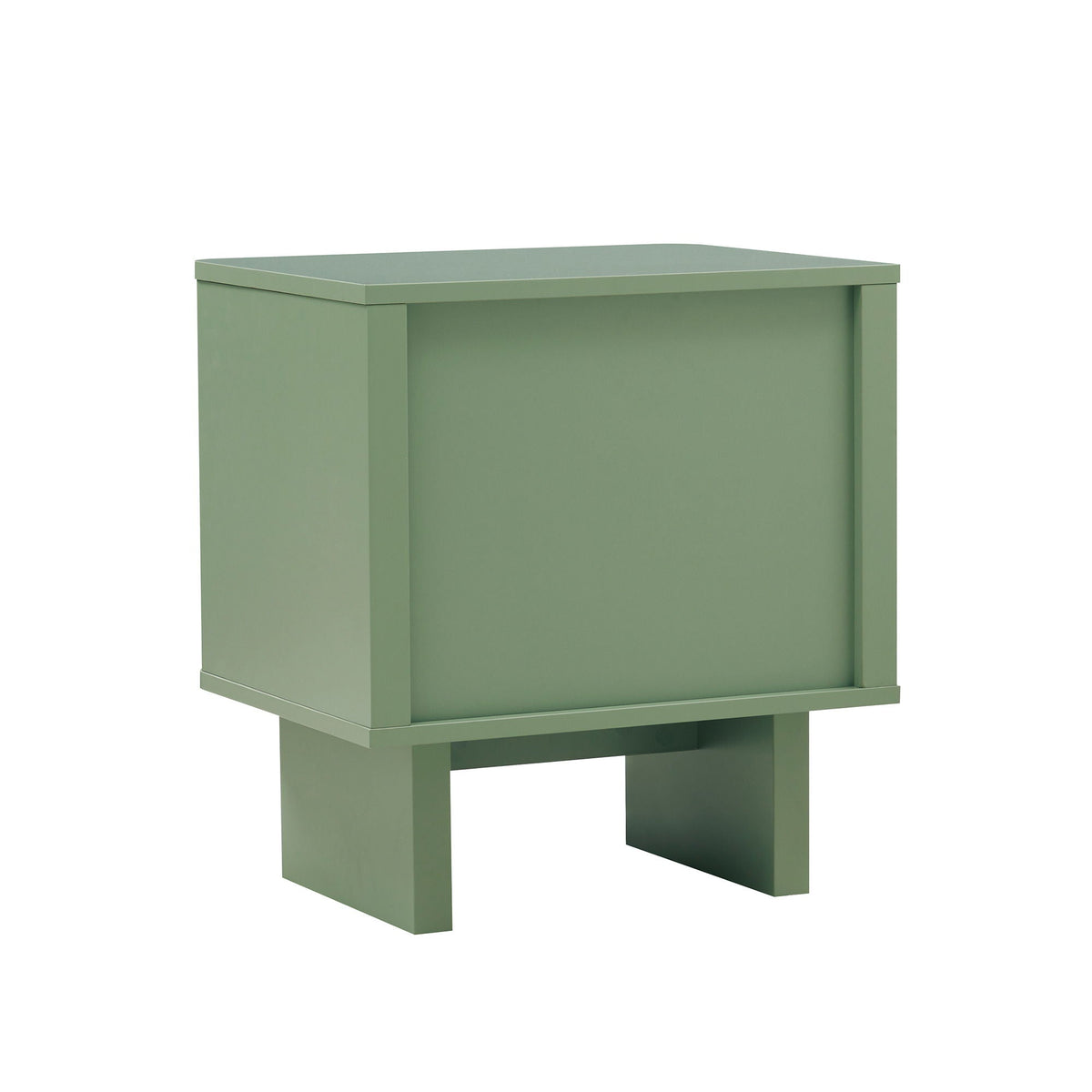 Modern Accent Nightstand with Drawer and Shelf, green finish on Tampa Home & Garden Store