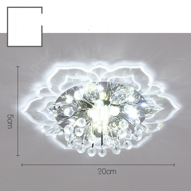 Lámpara de corredor de cristal pequeña Lámpara de sala de estar moderna minimalista