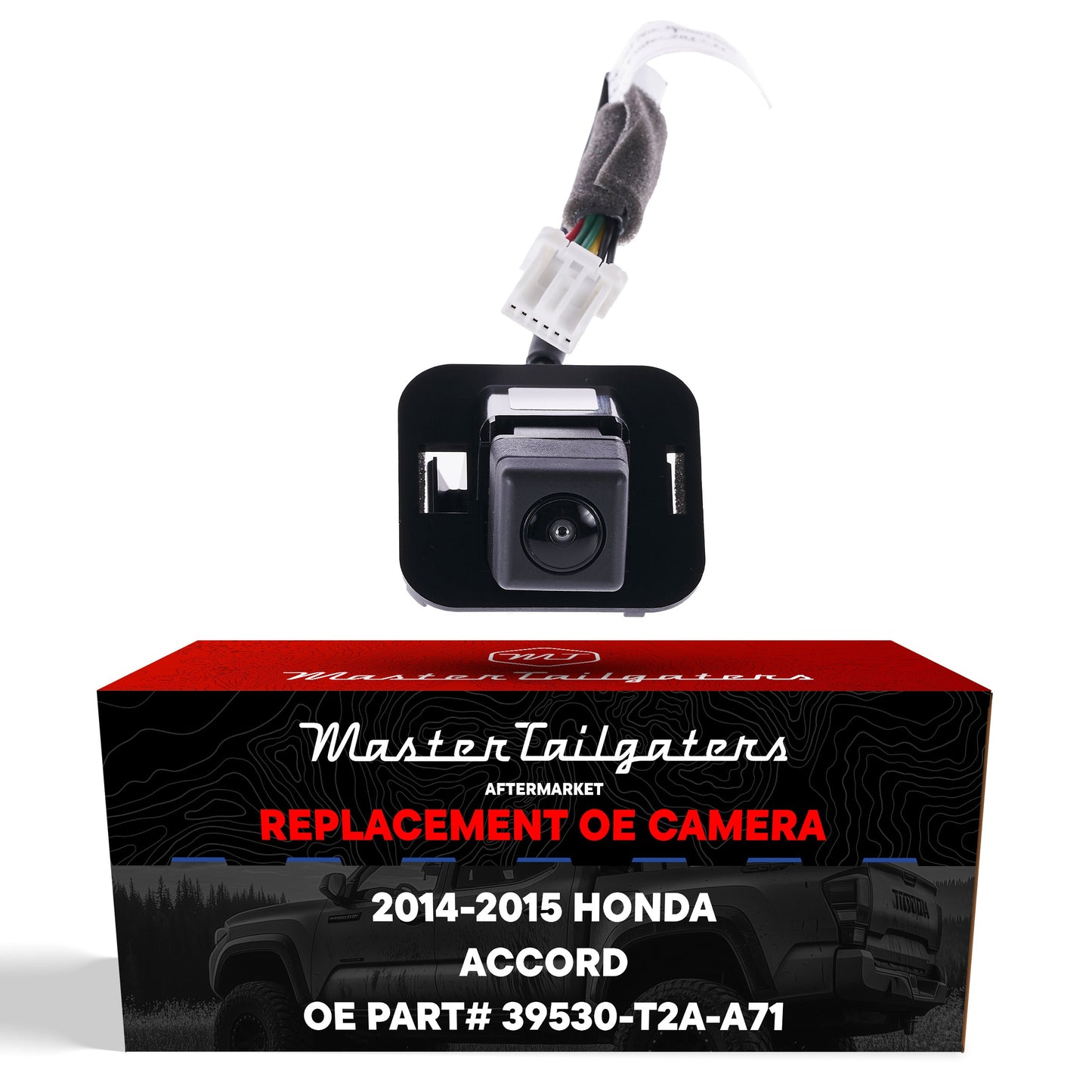 Honda Accord OEM backup camera replacement by Master Tailgaters, OE 39530-T2A-A71, white 4-pin connector on Tampa Home & Garden Store
