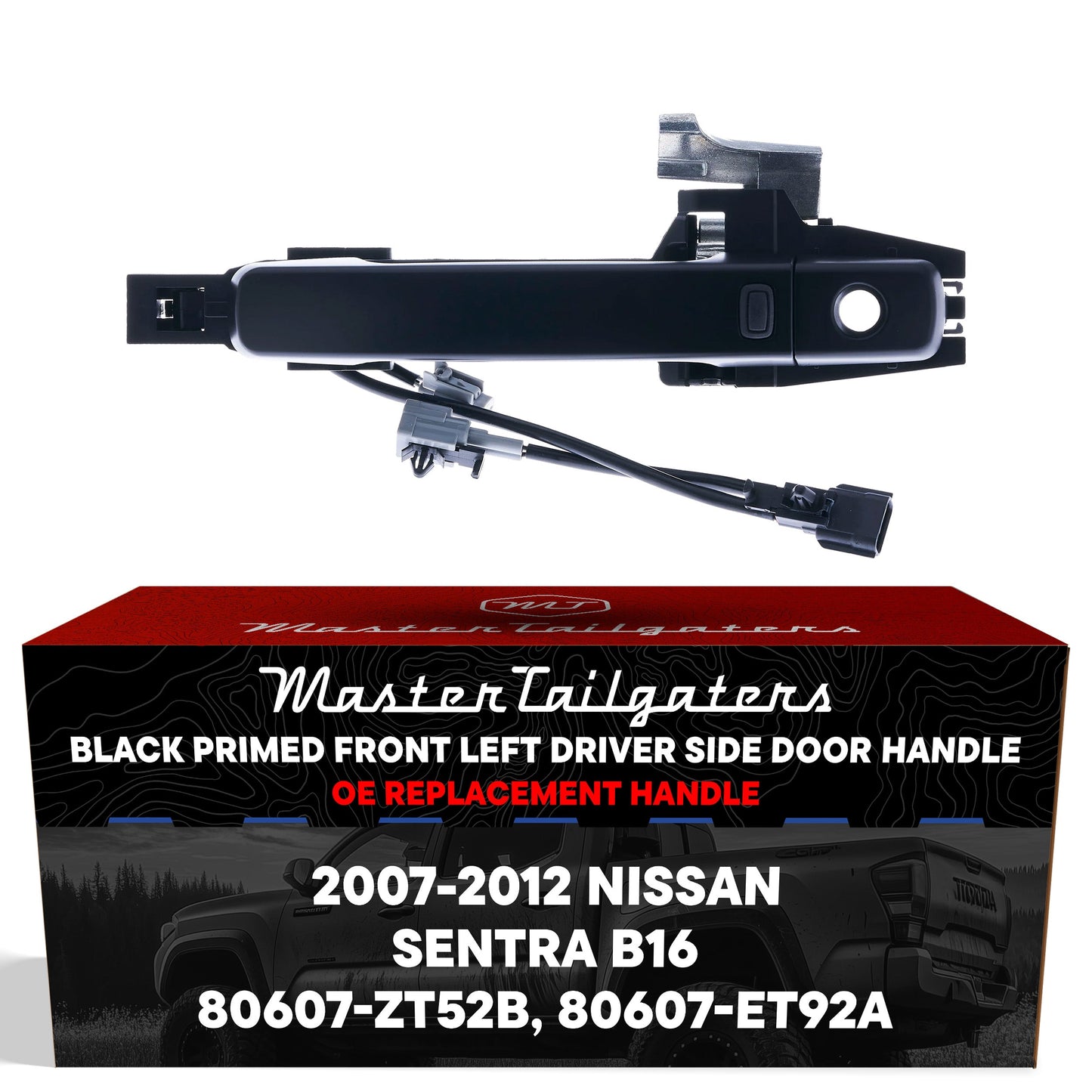 Door handle, black primed sensor-wiring for Nissan Sentra B16 Master Tailgaters on Tampa Home & Garden Store