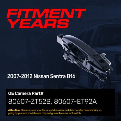 Exterior door handle black primed replacement for 2007-2012 Nissan Sentra B16 smart entry on Tampa Home & Garden Store