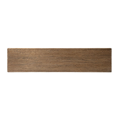 Hawthorne 60'' solid reclaimed elm trestle console table top with natural wood grain on Tampa Home & Garden Store