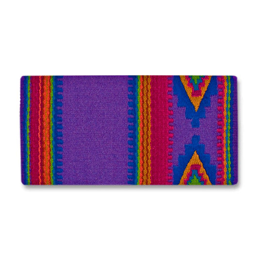 Couverture de selle Mayatex Firecracker 1461-2 VIOLET BLEU ORANGE