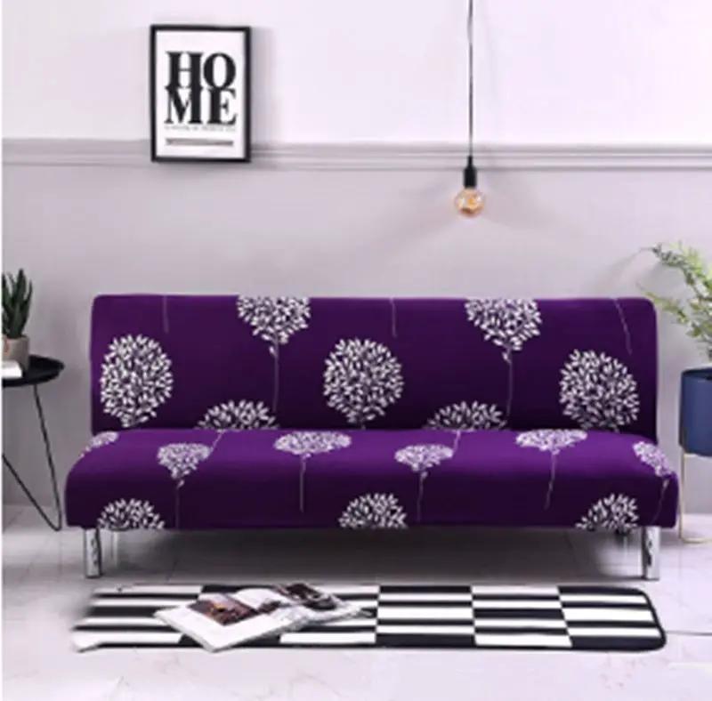 Elastic Armless Sofa Cover Folding Bedspread