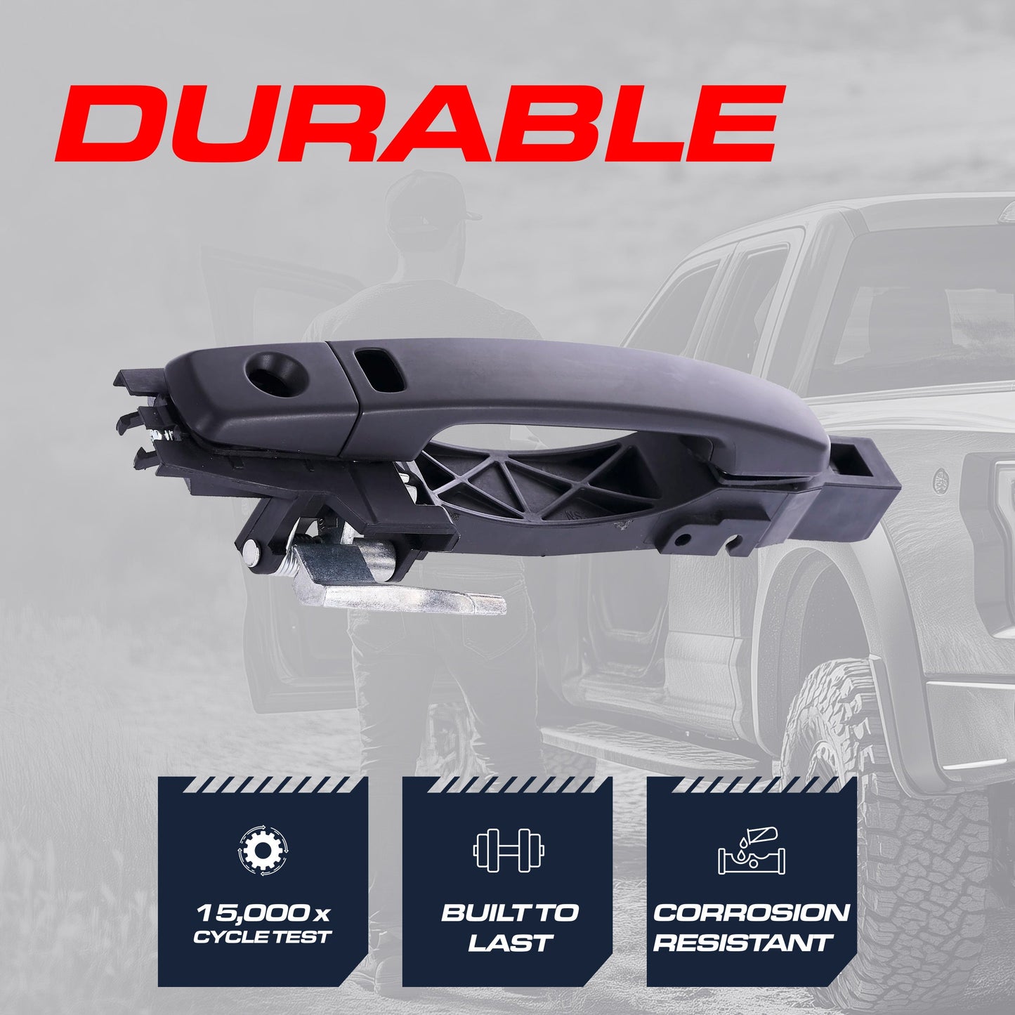 Exterior door handle black primed replacement for Nissan Sentra B16 2007–2012 Master Tailgaters on Tampa Home & Garden Store