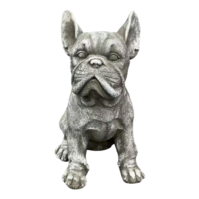 Heavy Duty French Bulldog Resin Statue for Garden