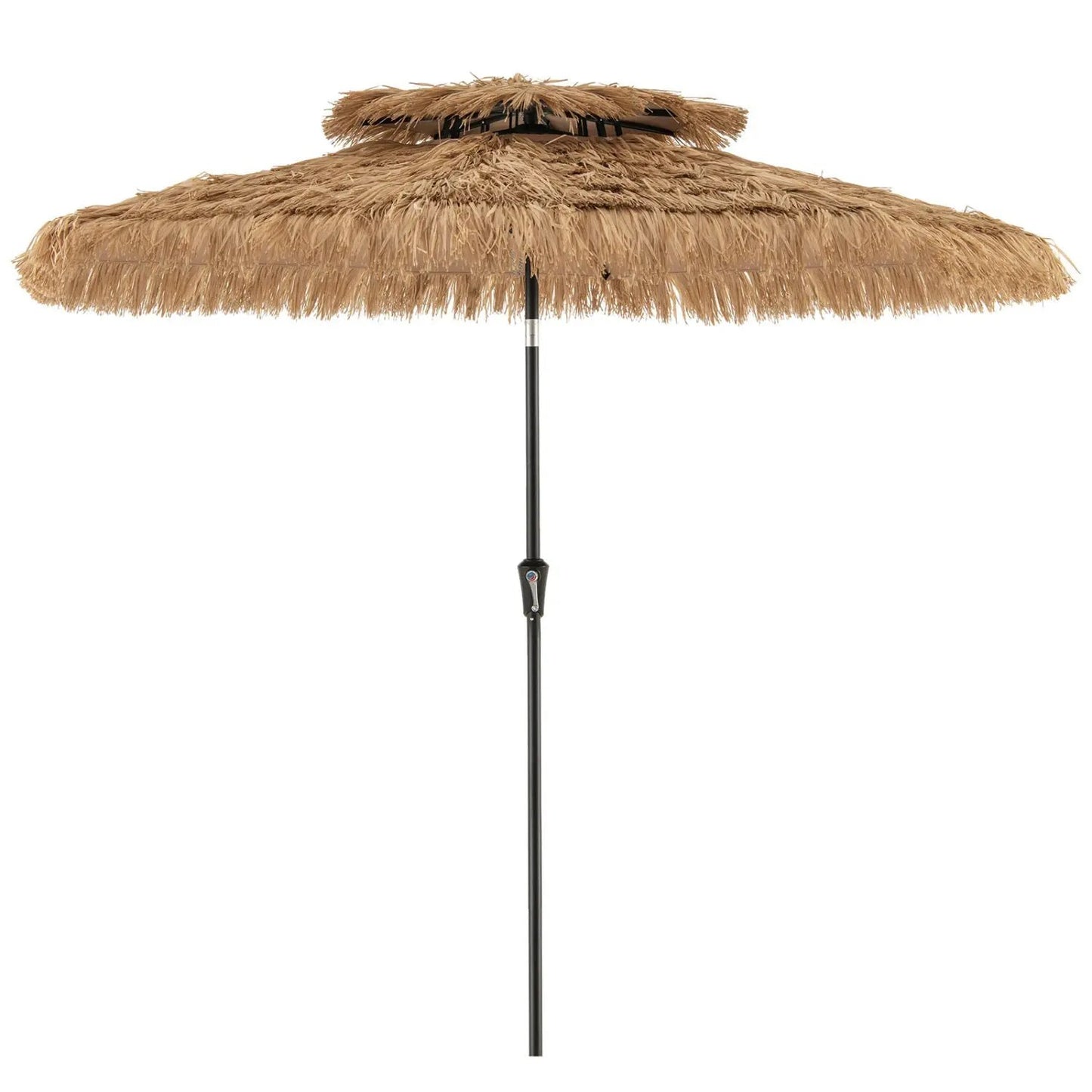 10 ft Tiki Patio Umbrella with Two Tier Canopy