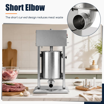 DirectDeals 10L electric sausage stuffer with stainless steel body, 4 tubes and foot pedal on Tampa Home & Garden Store