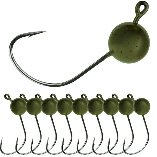 Reaction Tackle Lead Wacky Jigs- 10-PACK- Ultra Sharp - New