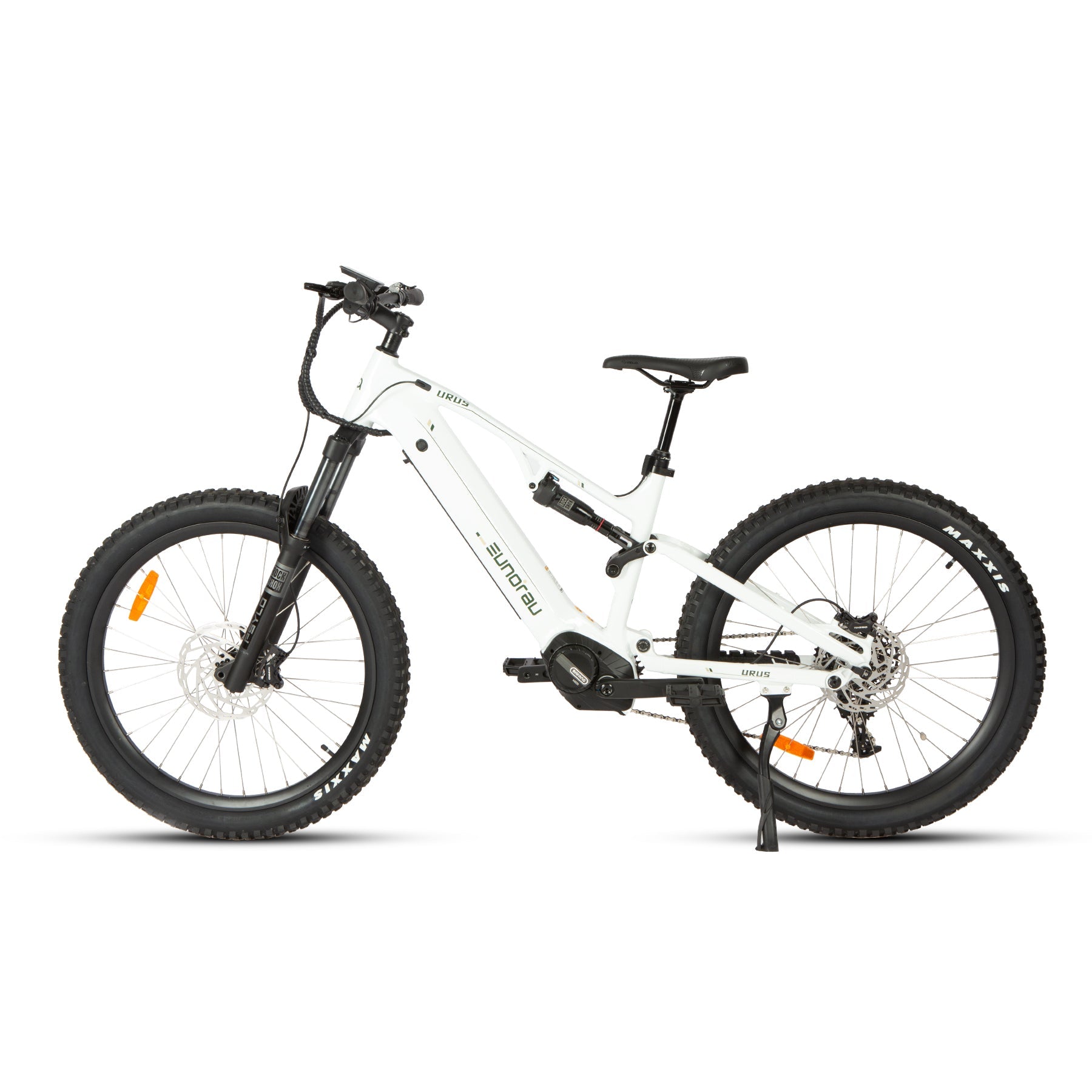URUS 2.0 electric bike, white frame, fat tires, front suspension by EUNORAU E-BIKE US on Tampa Home & Garden Store