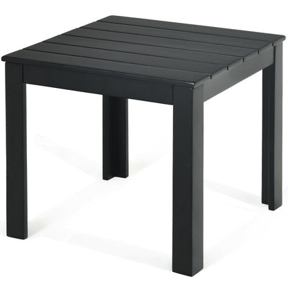 Wooden Square Patio Coffee Bistro Table